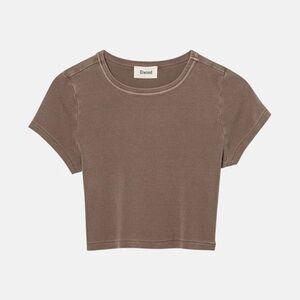 ELWOOD Babydoll Core Tee – Vintage Brown, Size Small
